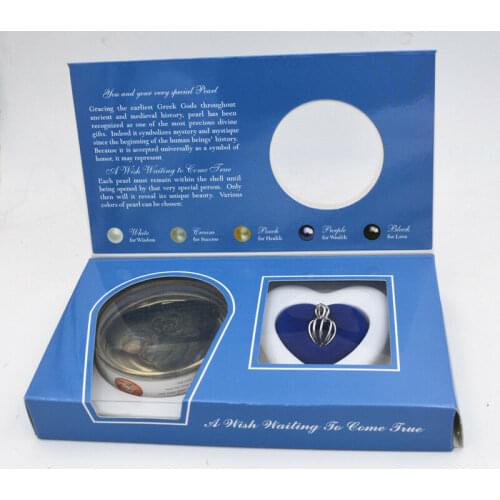 New Xmas Gift Love Wish Pearl Kit Heart Cage 17"chain Necklac Seashells