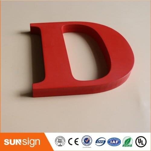 Custom A to Z car painted wood letters sign for home decoration