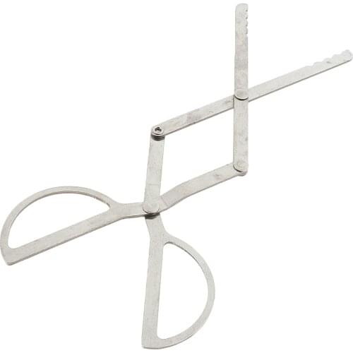 6.26 inch Portable Outdoor Cooking Camping Stove Stainless Steel Foldable Fire Tongs