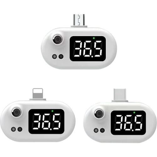 Mini Portable Infrared USB Mobile Phone Digital Forehead Thermometer Detector