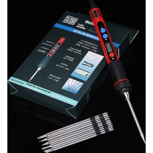 Portable 5V 10W Digital LCD USB Soldering Iron Adjustable Temperature Solder Iron Soldeerbout Ferro Solda BGA Welding Tools