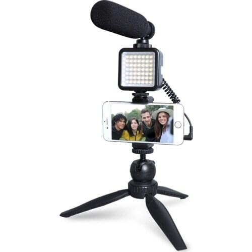 Professional 3.5mm TRRS connector video Interview Camera Microphone