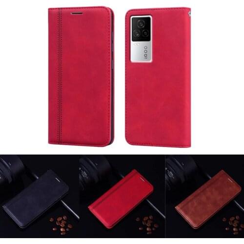 Luxury PU Leather Flip Case For Vivo iQOO 7 iQOO7 Back Cover Anti-knock Phone Holster for Vivo iQOO 7 V2049A Carteira Etui Funda
