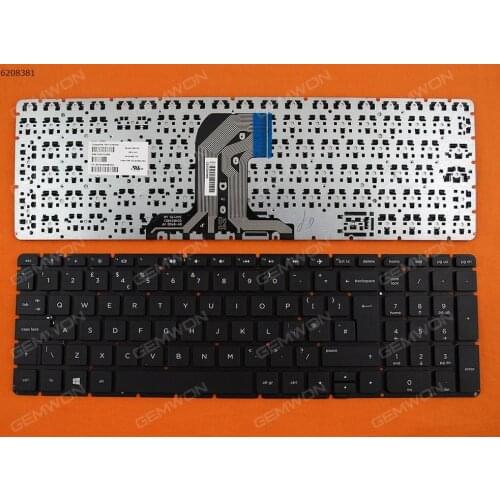 Laptop notebook computer replacement keyboard for HP Pavilion 15-AC 15-AF 250 G4 255 G4 BLACK (Without FRAME,Without Foil,Win8)