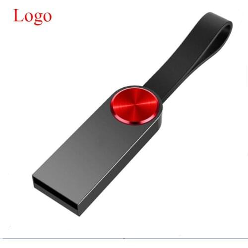100pcs/lot Custom Logo Mini Metal USB 2.0 Flash Drive Usb Pendrive 64GB 32GB 16GB 8GB 4GB Memoria Usb Stick pen drive for Gift