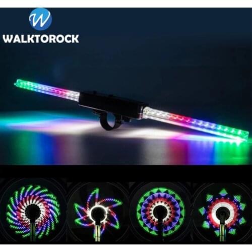 Waterproof Bike Wheel Spoke Lights 30 Patterns Changing Programmable 64 LED Bicycle Wheel Light Bicycle Accessories