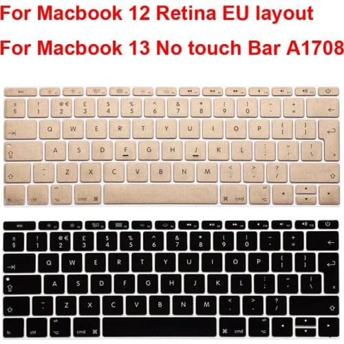 EU Keyboard Protector for Macbook 12 Retina Silicone Keyboard Cover For Macbook Pro 13 No Touch Bar A1708 13.3 Protection Skin