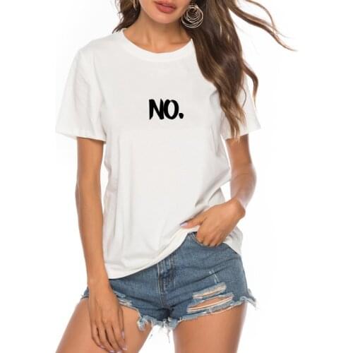 Womens Clothing Short Sleeve O-Neck T-Shirt Top 2020 White No Letter Print T Shirt Female Summer Casual Ladies Tee Shirt Simple