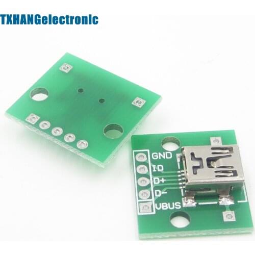 5pcs mini USB to DIP Adapter Converter for 2.54mm PCB Board DIY Power diy electronics