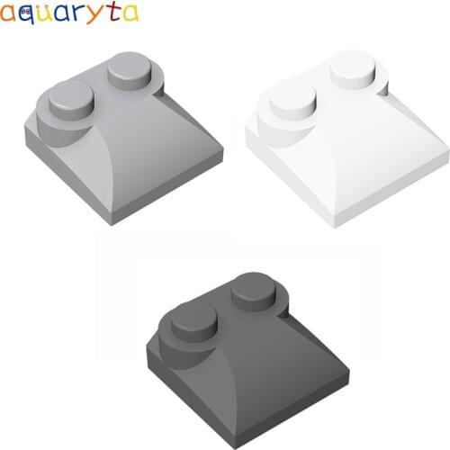 Aquaryta 40pcs Brick Curved 2x 2x2/3 Two Studs and Curved Slope Building Blocks Parts Compatible 47457 DIY Creativity Toys