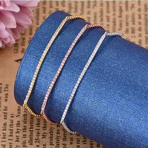 Simple Crystal Line Bracelets For Women Easy Match Charm Wrist Chain Bracelets Fashion Hand Jewelry Zk30