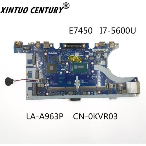 CN-0KVR03 0KVR03 mainboard FOR DELL Latitude 7450 E7450 laptop motherboard ZBU11 LA-A963P WITH I7-5600U 840M 100% fully tested