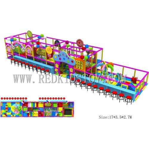 Shipped to Canada Wholesale Children Indoor Labyrinth With Tables and Chairs for Parents HZ-170720