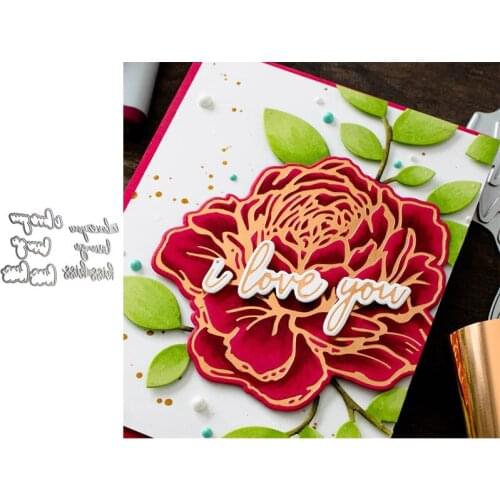 Word Hot Foil Plate and Metal Cutting Dies for Scrapbooking and Cards Making Paper Embossing Craft New 2019 die cuts