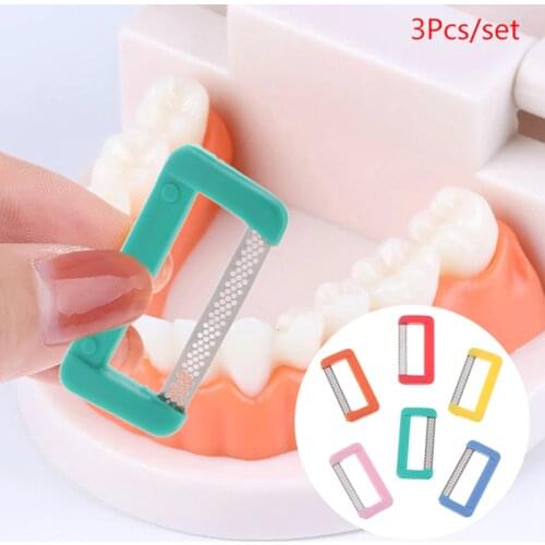 3pcs Dental Orthodontic Interproximal Enamel Polishing Tooth Enamel Reducted Tool