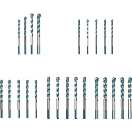 Round Shank 6mm-12mm DIY Wall Hole Saw Drilling Tools Ceramic Metal Drill Bits Adjust Wood Cutter Tool Kit Set