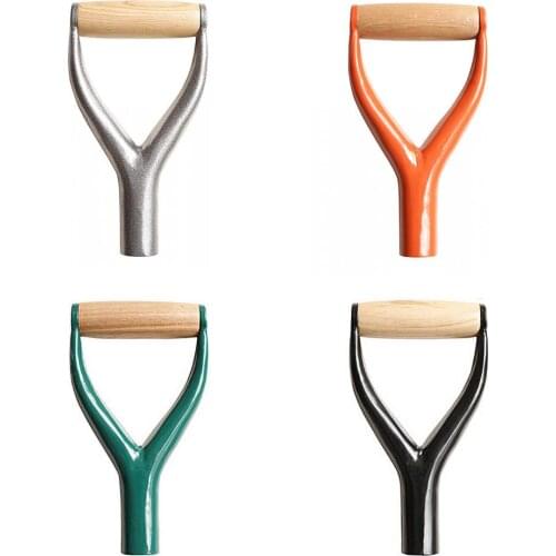 Shovel D-Type Grip Snow Shovel Replacement Metal Handle For Spade Durable Easy Installation