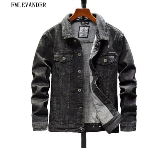 Men Autumn Fashion Cool Trendy Spring Casual Coat Outwear Motorcycle Cowboy Jean Jacket Men Denim Jackets