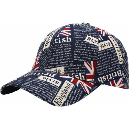 New Leaf The British flag Cap Hats For Men Women Color Baseball Caps Summer Outdoor Sports Shade Visor Hat Casquette bonnets