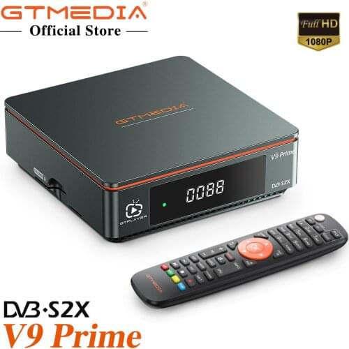 GTmedia V9 Prime 1080P DVB S2 S2X Satellite Receiver Upgrade by Gtmedia v9 Super V8 Nova Built-in Wifi H.265 CA Decoder Receptor