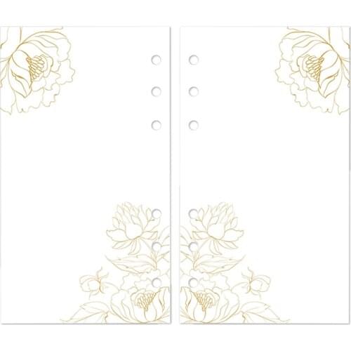 Fromthenon Color Floral Cactus Planner Filler Paper Refill Pages for Filofax Spiral Notebook A5A6A7 Diary Inside Core Stationery