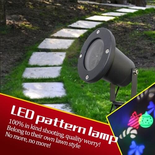 LED waterproof outdoor garden lights landscape lights Christmas pattern metal shell