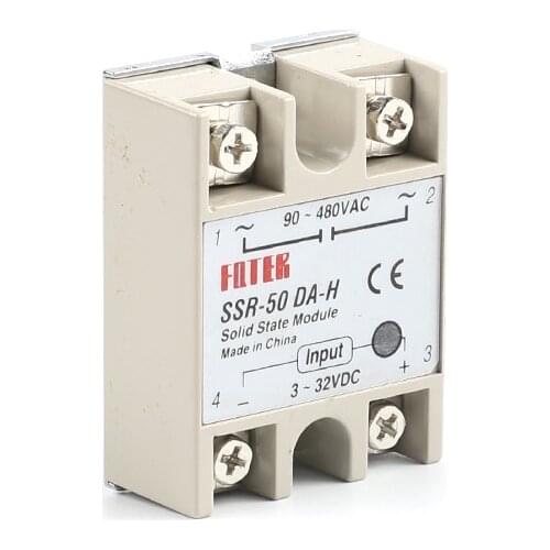 Solid state relay SSR-50DA-H 50A SSR 50DA H DC TO AC relay solid state Resistance Regulator