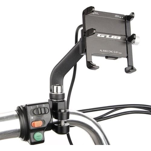 GUB G-91 Bicycle Phone Holder Bike Phone Rack Bicycle Mirror Expansion Bracket Bike Mirror Mount Rearview Mirror Holder