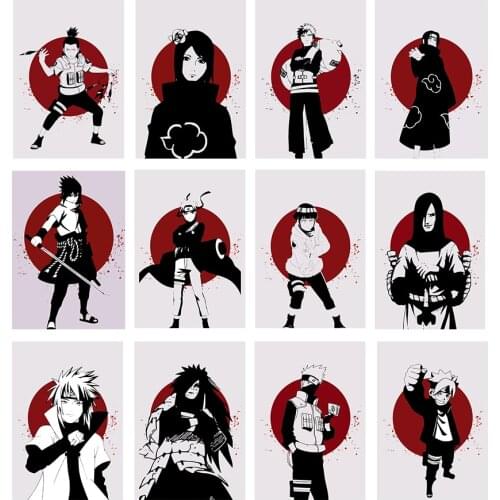 Japanese Classic Anime Naruto Character Poster Picture Canvas Painting Mural Modern Family Baby Room Wall Art Decoration Cudros