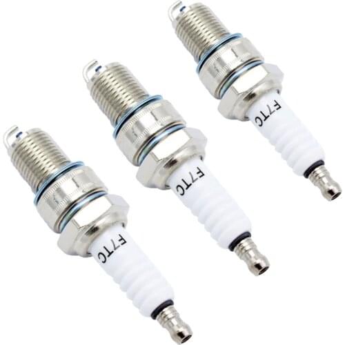 3Pc Spark Plug F7TC GX120 GX160 GX200 GX240 GX270 GX340 GX390 Generator Lawnmower Tractor Rototiller Water Pump Gokart Mini Bike