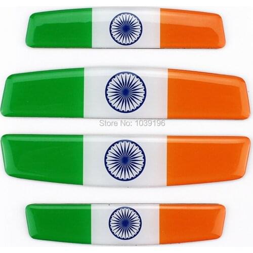 4 x Car Styling Door Edge Guard Protector Strips Anti-collision Anti-scratch Trim Door Edge Guard Stickers For India Flag