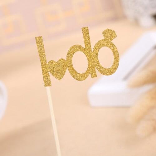 5 pcs Cake Toppers Happy Birthday Glittering Cake Picks Party Supplies Cupcake Decor Birthday Shower Glitter Cake Toppers