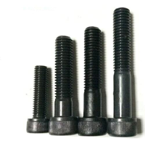 50PCS M4 Black 12.9 Cylinder Head Hex Socket Screw Cup Head Bolt M4*20/25/30/35/40/45/50mm