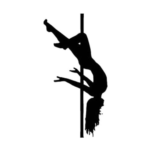 7.5*14.7CM Pole Dancing Sexy Girl Car Sticker Vinyl Zero Defect Decal Fantastic Style Laptop Helmet Skateboard Sticker