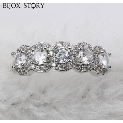 BIJOX STORY Rings With Cubic Zirkonia For Women