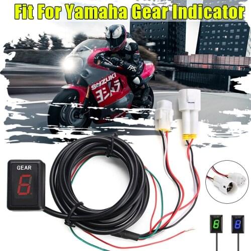 Gear Indicator Motorcycle LCD 1-6 Level Gear Indicator Digital Gear Meter for Yamaha YZF-R1 R6 XJR400 MT01 MT03 Fz8 Fz1 Fz6 Xj6
