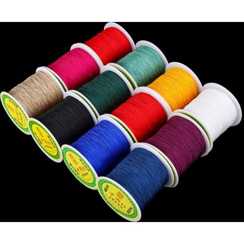 12 color Jewelry lin 0.4mm 0.8mm thick nylon wire 10m Chinese Knot String Knit Ropes Jade Line DIY jewelry Accessories angling