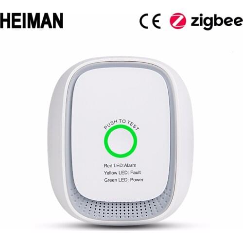 HEIMAN Zigbee combustible gas leak detector fire Security alarm system safety smart home Leakage lpg sensor HA1.2