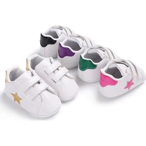 Baby boy girl five-pointed star sneakers soft bottom soft non-slip baby shoes