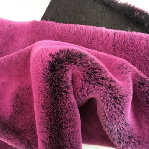 Imitation Rex rabbit fur dyed tip fabric plush fabric earmuffs wool cloth white display background cloth DIY clothing 0.5MX1.7M