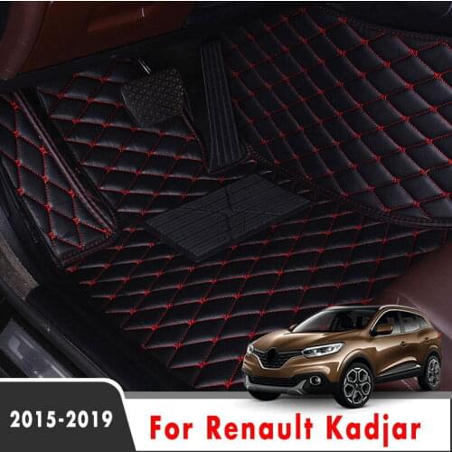 For Renault Kadjar 2019 2018 2017 2016 2015 Car Floor Mats Carpets Interior Leather Styling Decoration Parts Auto Accessories