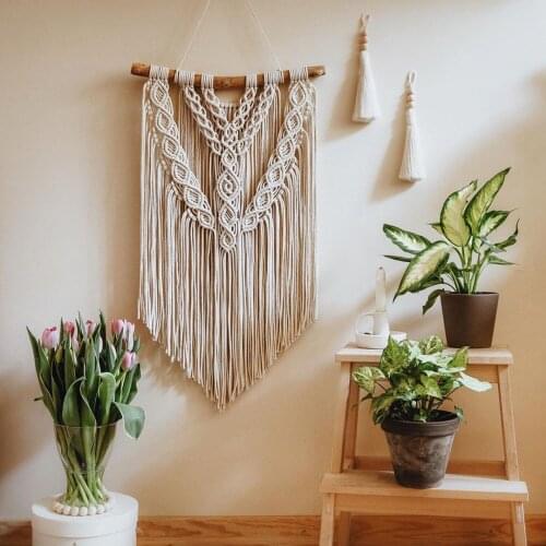 Nordic Macrame Wall Tapestry Mexican Home Decoration Wall Hanging Boho Decor Tapestry Wall Hanging Gothic Home Decor