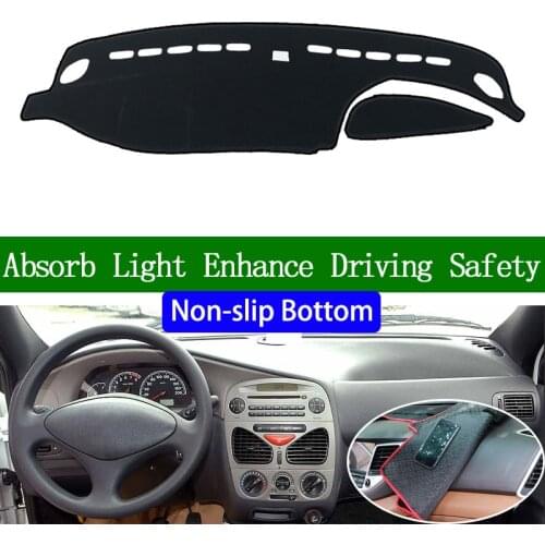 For FIAT Palio siena Weekend 2004 2005 2006 Non-slip Bottom Dashboard Cover Car Decals Car Stickers Interior Car Accessories