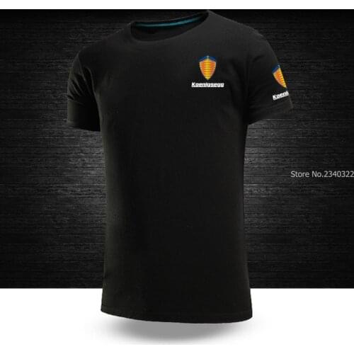 New summer KOENIGSEGG T-shirt men and women work short sleeve T shirt