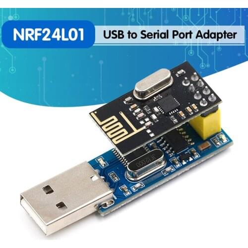 New CH340T USB to Serial Port Adapter Board + 2.4G NRF24L01+ Wireless Module For Arduino