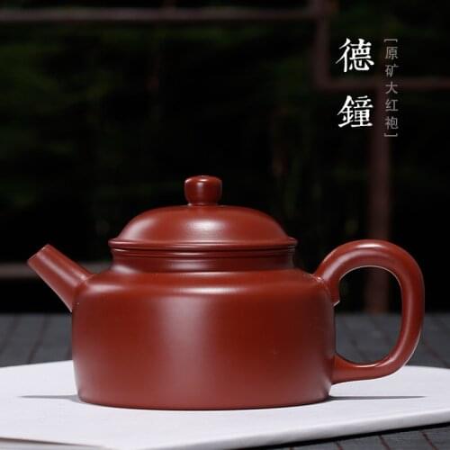 The wholesale undressed ore dahongpao DE pot of a clock generation delivery tea manufacturers agents rain medium sand