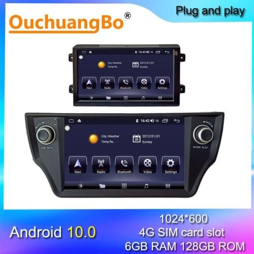 Ouchuangbo android 10 radio media player for 9 inch Roewe MG 6 550 with gps 8 core wifi Bluetooth GPS navigation 6+128GB