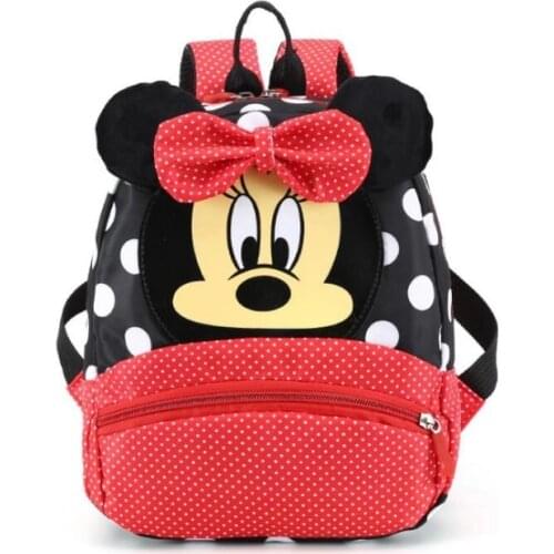 Disney Mickey Mouse Bag Casual Nylon Backpack School Bag Girls Canvas Travel Backpack Kindergarten Bags Satchel Rucksack