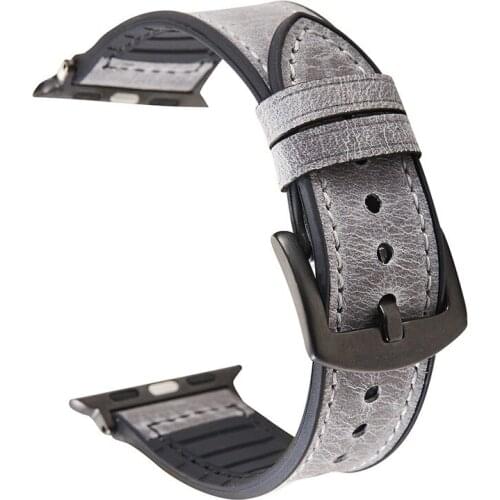 Professional Vintage Leather Watchband for iWatch Apple Watch 38mm 40mm 42mm 44mm Series 5 4 3 2 Watch Band Strap Bracelet retro