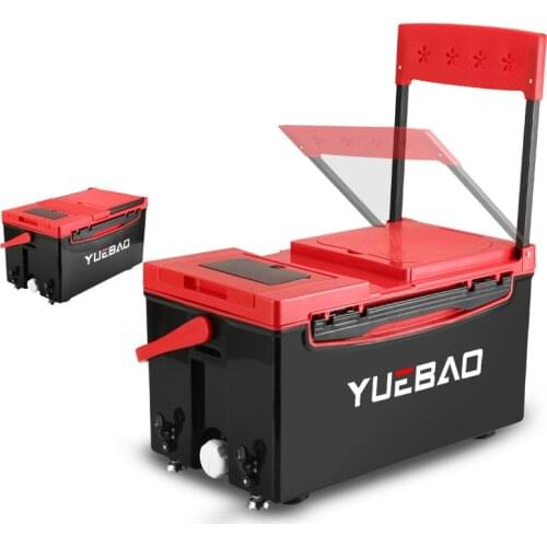 36L red fishing box insulation temperature seat chair backrest sup board fisher device container seat fishing rod support